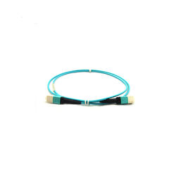 OM3 Multi Mode MPO MTP Kabel Tipe B 8 Warna Biru Inti Dengan 125 Mikron Cladding