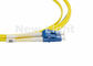 Jaringan Telekomunikasi Serat Optik Patch Cord / LC SC Single Mode Kabel Fiber Optic